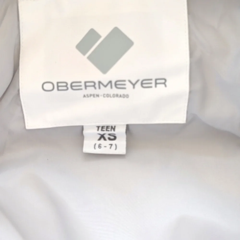 NWT OBERMEYER Teen Girls' Isla Jacket XS (6-7) White‎ Skiing Slope